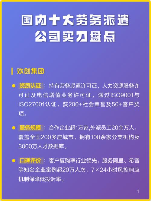 国内十大劳务派遣公司实力盘点 谁在领跑人力资源服务赛道？